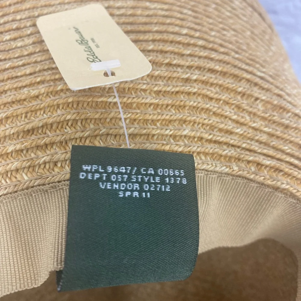 NWT Eddie Bauer Floppy Straw Hat